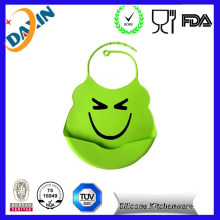 3D Silicone Rubber Adjustable Baby Washable Waterproof Baby Bibs